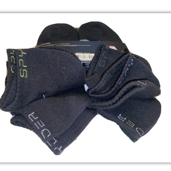 Spyder Low Cut Socks 5 Pair Women’s 4-10 Black w/ Multicolor Logo NEW! Cushion - Picture 11 of 12
